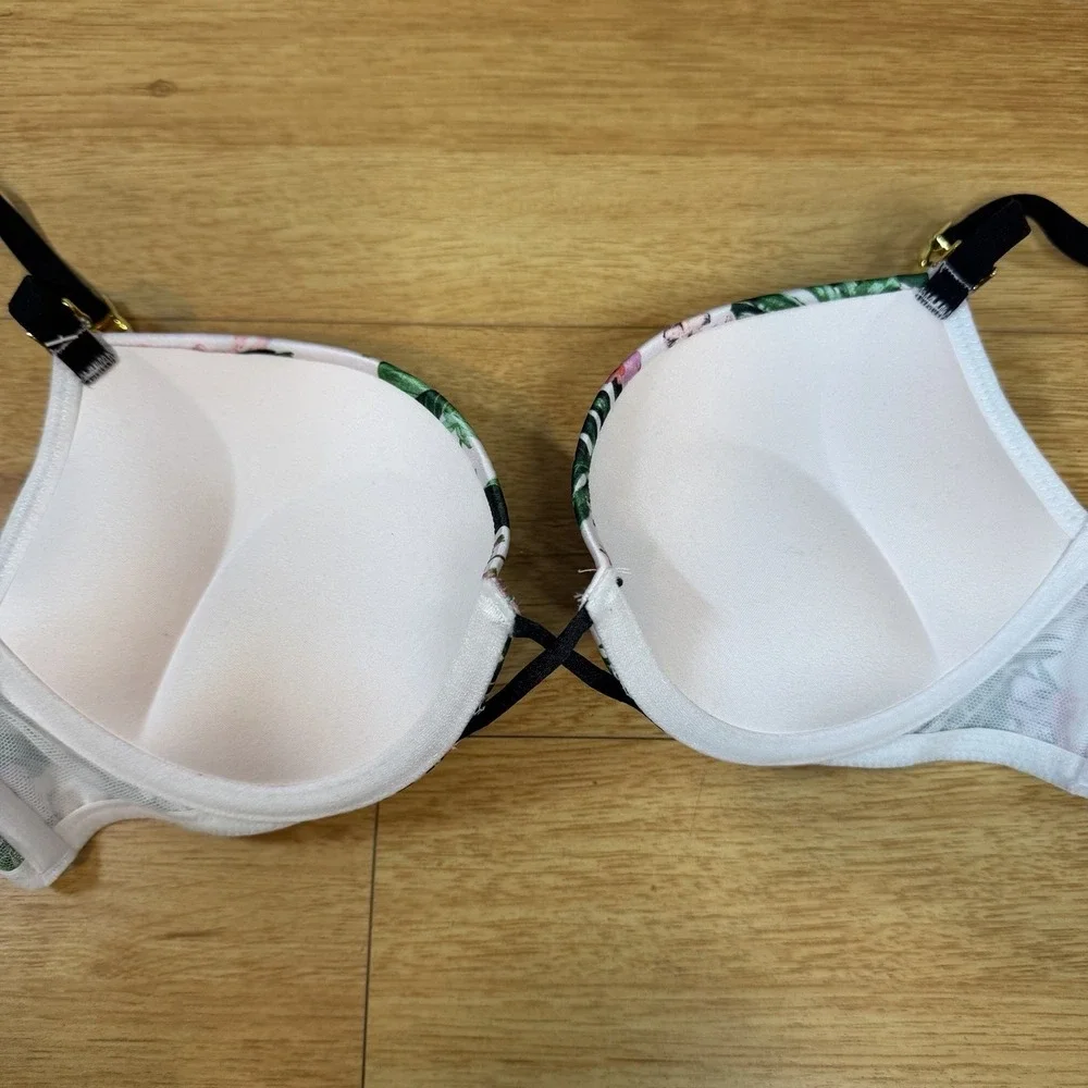 Victoria's Secret Sexy Bombshell Rhinestone Add-2-Cups Push Up Bra 32B Lot Of 2